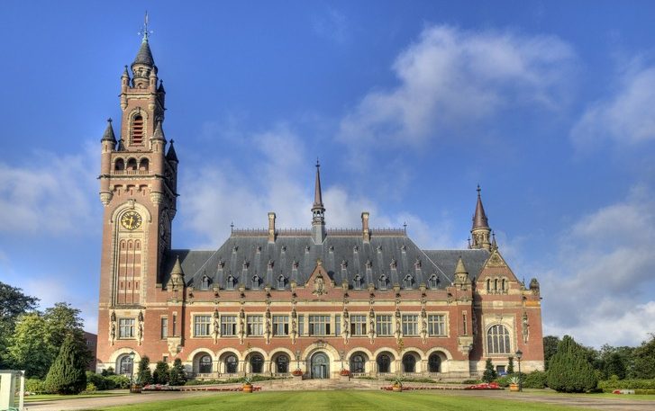 The Peace Palace, International Court of Justice, in The Hague, Holland